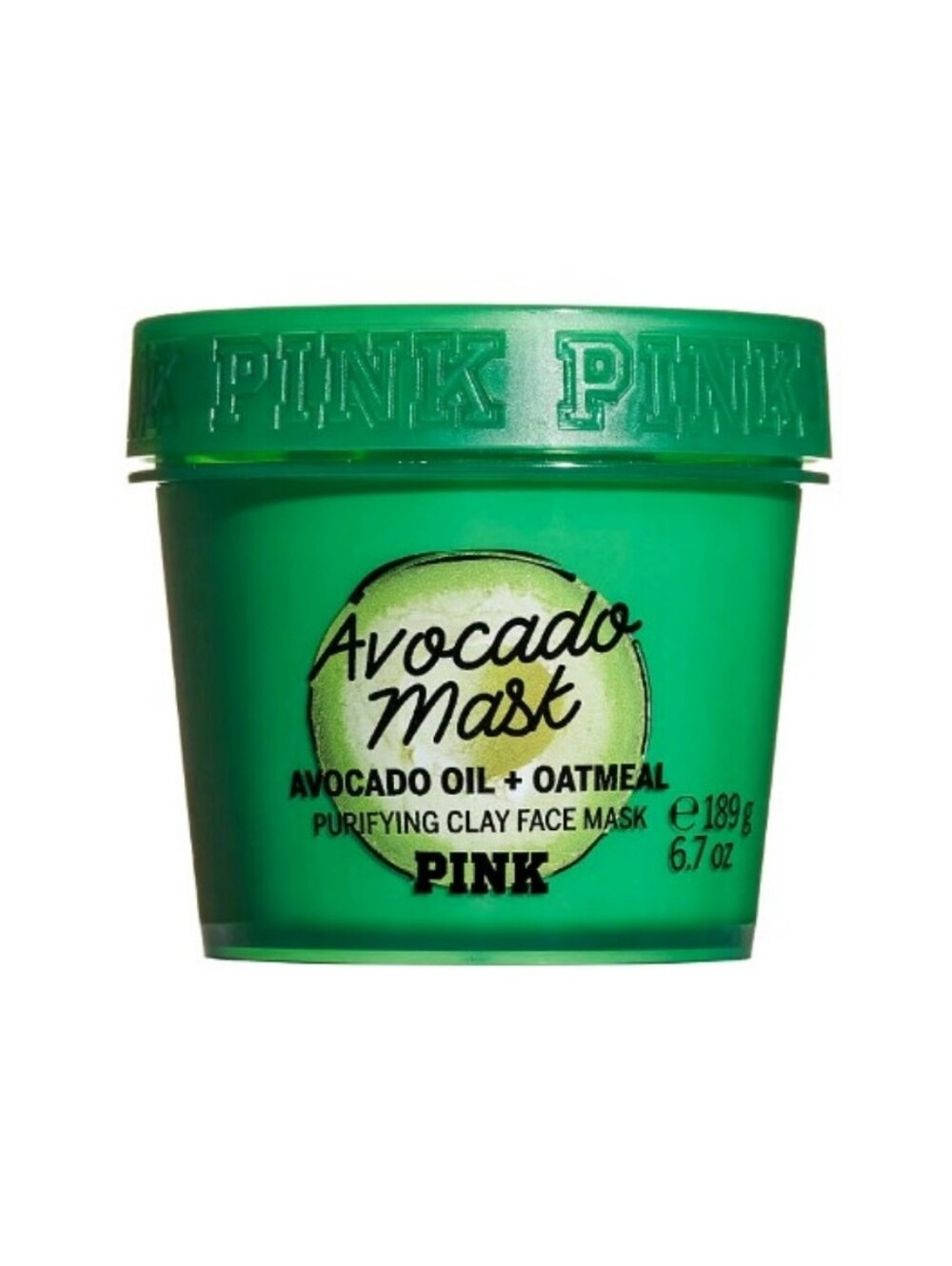 VS PINK Limited Edition Avocado Purifying Clay Face Mask Avocado Oil 6.7 Oz NEW